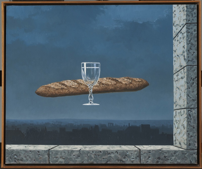 René Magritte, La force des choses, peinture surréaliste, fantastique, rêve, objets incongrus.